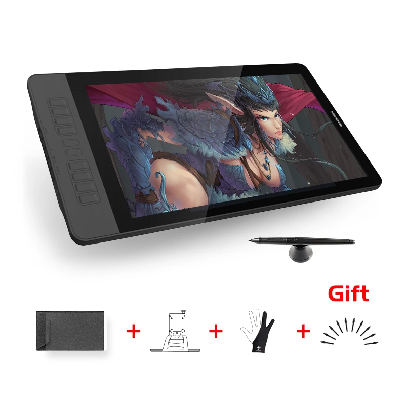 Gaomon Pd1560 15 6 Inch 10 Keys Art Professional Graphics Tablet With Screen Pen Drawing Tablet Monitor For Win Mac With Gifts Drawing Tablet Monitor Tablet Monitorgraphics Tablet Display Aliexpress
