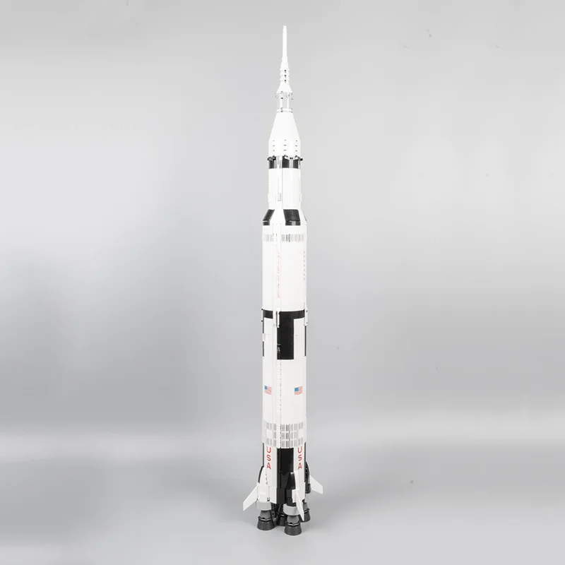 1969 шт. KINGG строительные блоки 37003 80013 NASAA Apollo Saturn V совместимые 21309 с Apollo Launchpad детские игрушки Кирпичи - Цвет: Apollo Saturn V