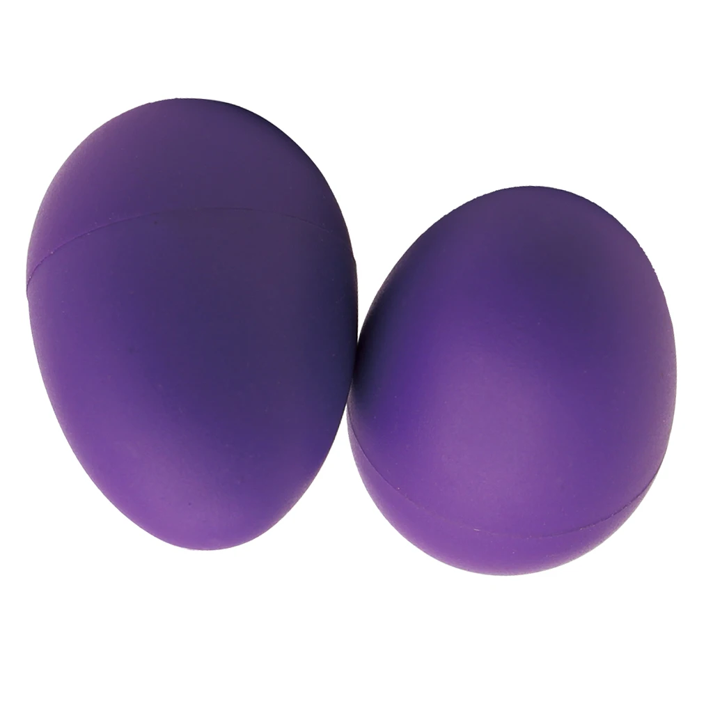 Egg Shakers African Shaker Set Pair Of Shaker Eggs Toy Percussion 5.6x3.9cm Drums Rhythm Musical Instruments Purple