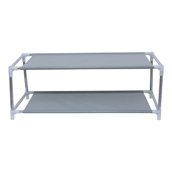 

1PC Simple Creative Double Layers Metal Shoe Rack Shoe Holder Organizer for Dormitory Shoes