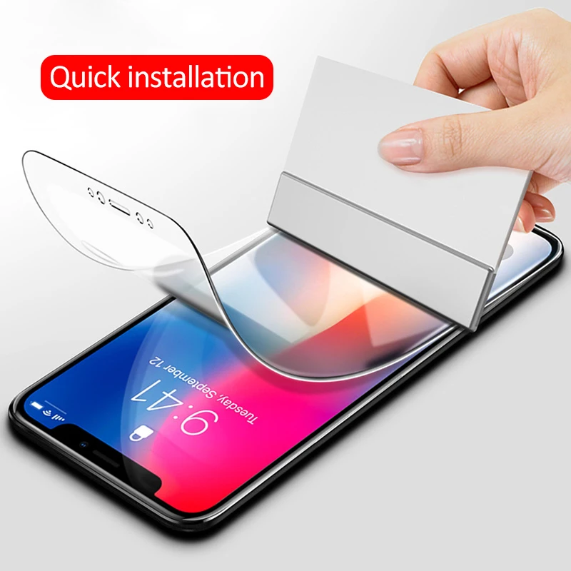 

1Pc Hydrogel Film For iPhone 11/11 pro/11 Pro Max Screen Protector Soft Protective Without White Edge Film Front or back