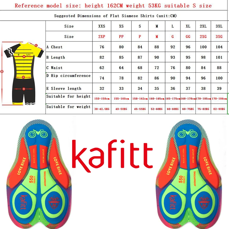 Kafitt Female Cycling Monkey Pink Suit Cycling Outfit Short Bodysuit Cycling Jersey Female Bisiklet Jumpsuit Robe Sets Women's 6
