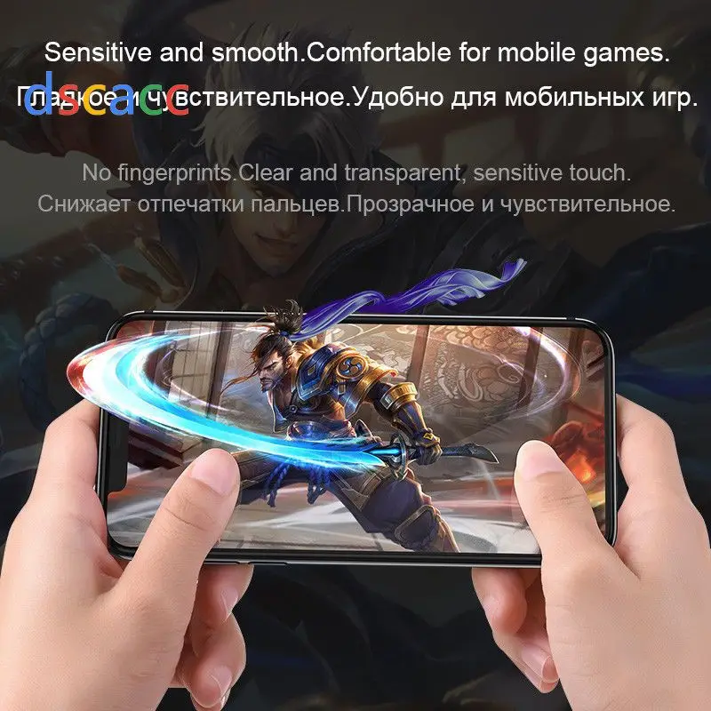 Dscacc 4D защитная пленка из закаленного стекла для iPhone 11 Pro Max XS max 8plus 6 6S PLUS 7 PLUS XR XS 100 шт