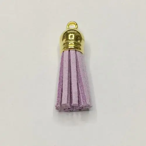 purple 10 шт./упак. 38 мм Ювелирные Украшения Сделай Сам аксессуары материал красочный корейский бархат одежда с кисточками брелок аксессуары для сумки отделка - Цвет: purple