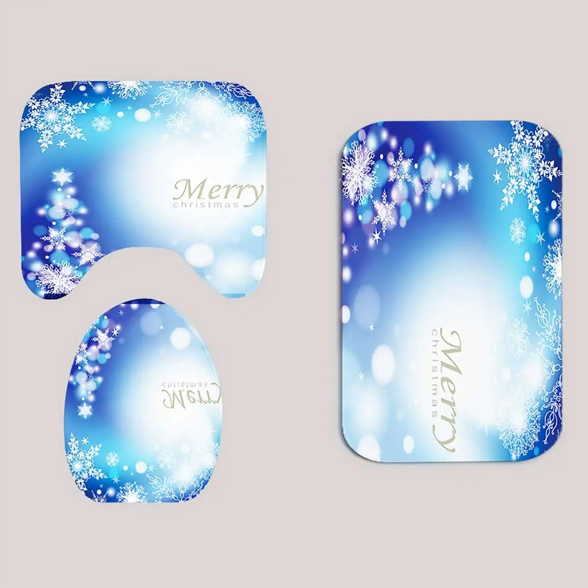 Type A2 Merry Christmas занавеска для ванной, водонепроницаемый Рождественский коврик для ванной с Санта Клаусом, крышка для унитаза, полиэстер/фланелевая занавеска для душа - Цвет: Type A2
