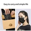 10-500 PCS Masks Disposable black mask Adults individual package mask 3 Layer Ply Filter masque Anti-dust Protective masque noir 6