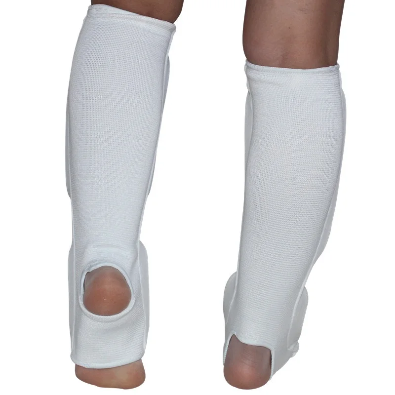 Хлопковые боксерские защитные щитки MMA Защита ног TKD kickboxing pad Muaythai тренировочные