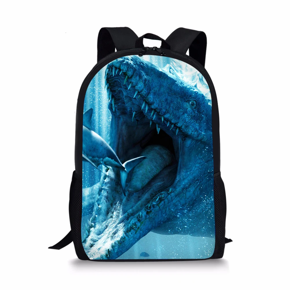 As Picture ThiKin 3D Mosasaurus динозавр школьный портфель с рисунком набор/3 шт. для мальчиков-подростков Дети Классный ежедневник сумки студентов Mochilas - Цвет: As Picture