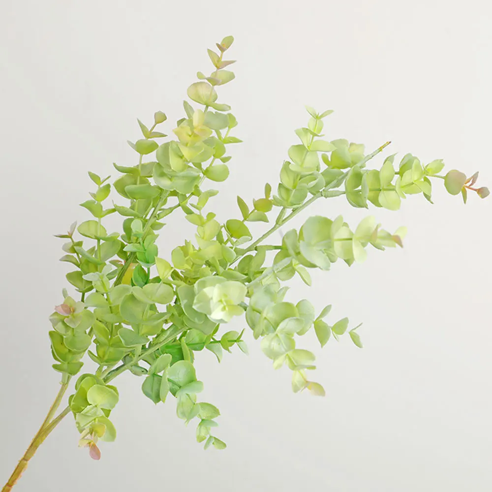 Имитация эвкалипта искусственные растения современная мода 58 см 5 вилка рабочего стола офисные Свадебные украшения вечерние