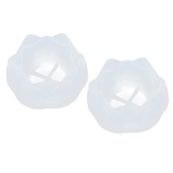 

2PCS Resin Molds Lotus Flower Epoxy Resin Casting Molds, Silicone Resin Molds for DIY Jewelry Storage Box