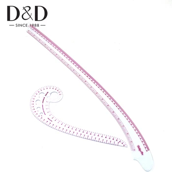 

1pc Plastic Comma Curve Ruler Drawing Tailor Ruler Yardstick Making Clothing Patchwork Ruler Sewing Tools 3 Designs