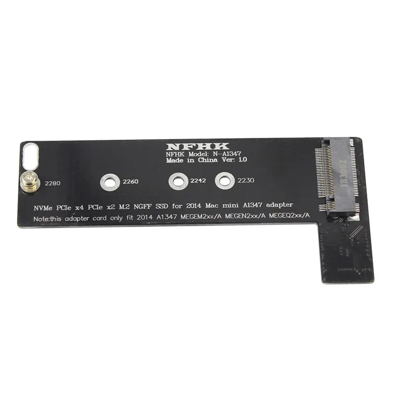 

M.2 NVMe PCIe X4 Turn MAC Mini 2014 Late A1347 SSD Riser Card Manufacturers