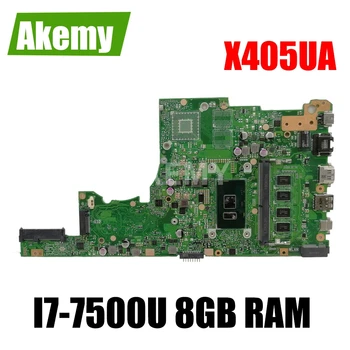 

Akemy X405UA For Asus X405U X405UN X405UR X405URR X405URP X405UQ X405UF Laotop Mainboard X405UA Motherboard W/ I7-7500U 8GB RAM