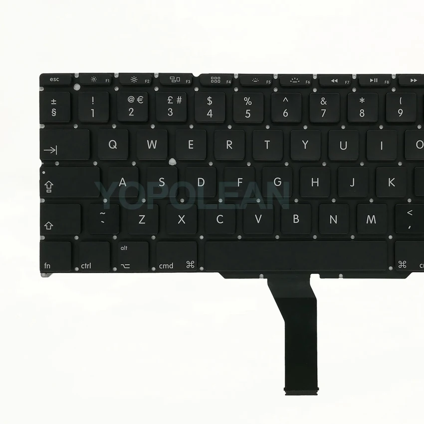 5 шт. британский английский клавиатура с подсветкой для Macbook Air 1" A1465 A1370 2011- лет