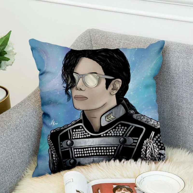 Michael Jackson Pillow Case Polyester Decorative Pillowcases Throw Pillow Cover style-1