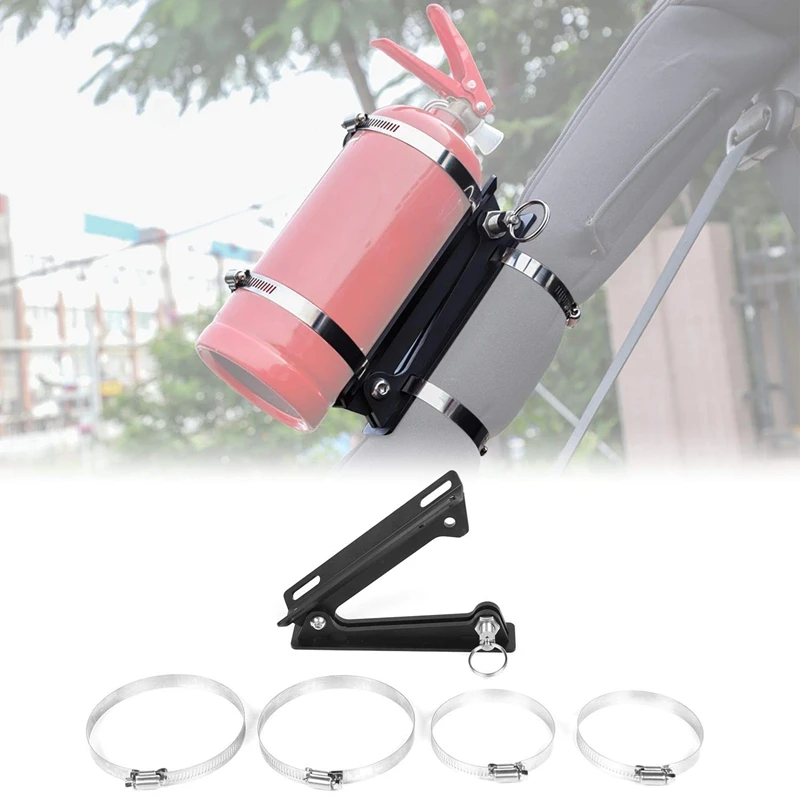 

Adjustable Roll Bar Fire Extinguisher Mount Bottle Holder for Jeep Wrangler TJ JK JKU JL UTV Polaris RZR Ranger Car Accessories
