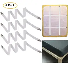 4pcs Adjustable elastic bed sheet clip, it is used for sofa cover, bed sheet, table cloth and more mattress with all the shapes