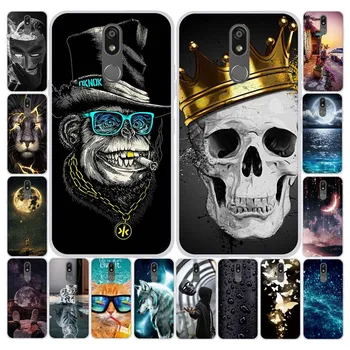 

Painted Case For LG K40 Case Silicone Soft TPU Cases For LG K12 Plus Cover Cute Animal Bags Full Protective Coque Bumper Capas
