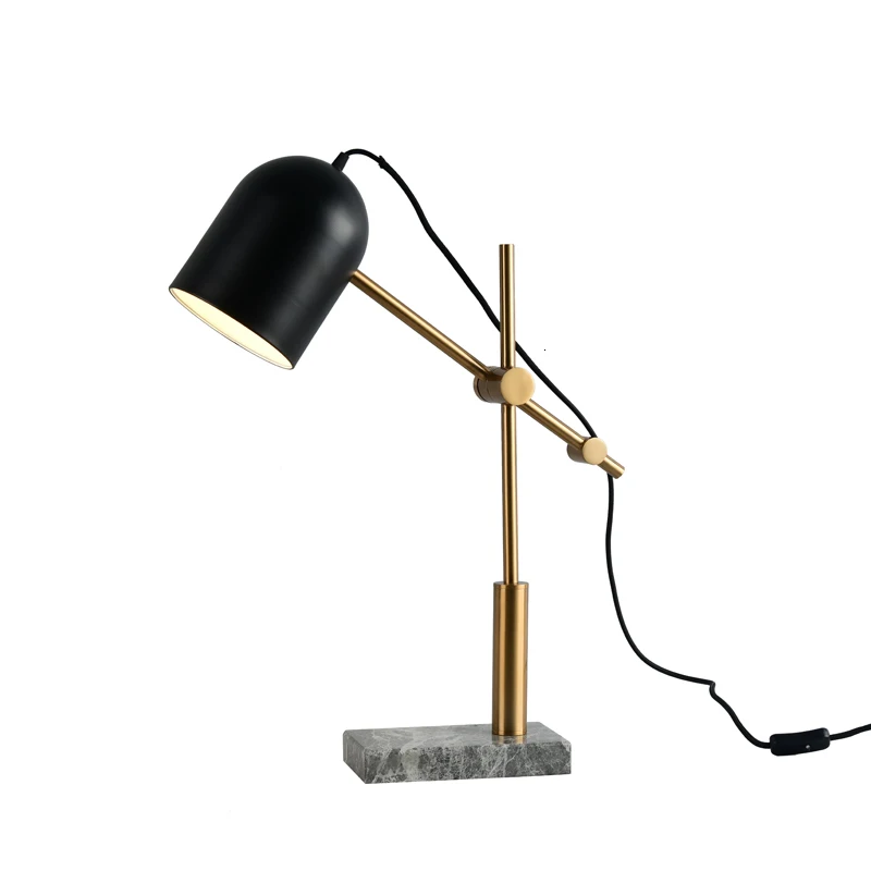 Nordic Marble Table Lamp Adjustable Led Desk Light For Bedroom Office Study decoracao para casa deco mariage