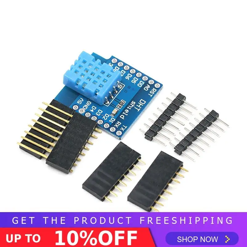 DHT щит для WEMOS D1 Мини ESP32 мини DHT11 одноавтобусный цифровой датчик температуры и влажности модуль датчик температуры wifi
