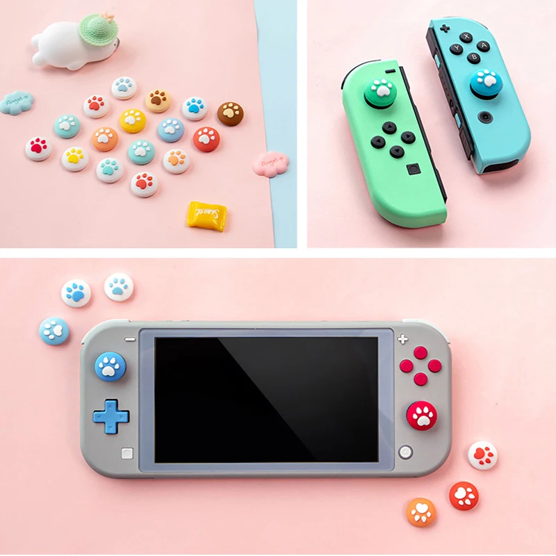 Pro nintendo spínač joysticku obal palec tyčinka úchop čepice pro NS spínač lite NS joy-con regulátor joycon gamepad thumbstick pouzdro