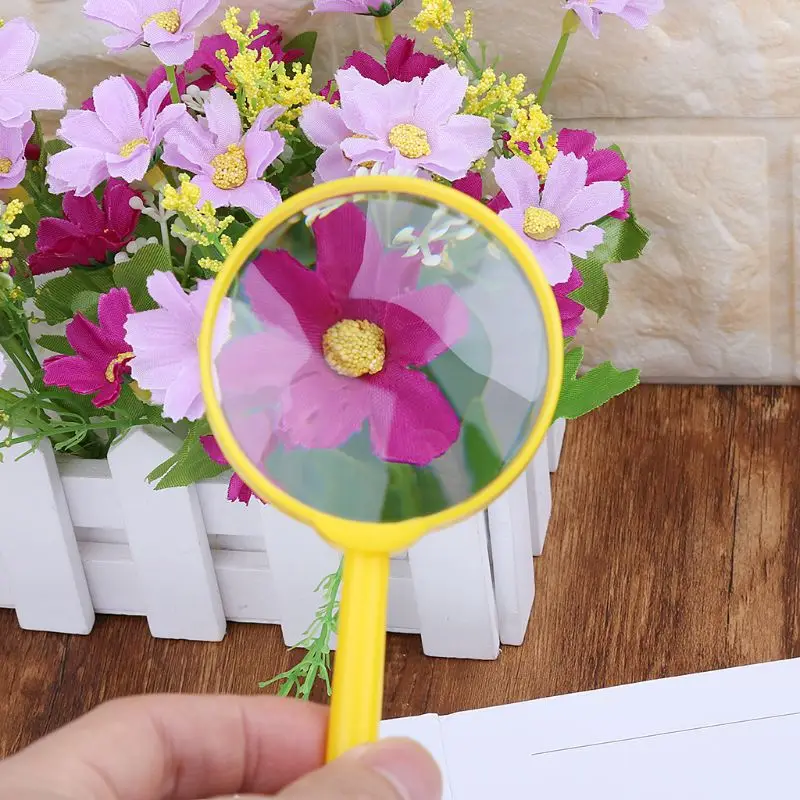 

Portable Handheld Magnifier 60mm 3X Magnifying Loupe Reading Glass Lens Kids Toy