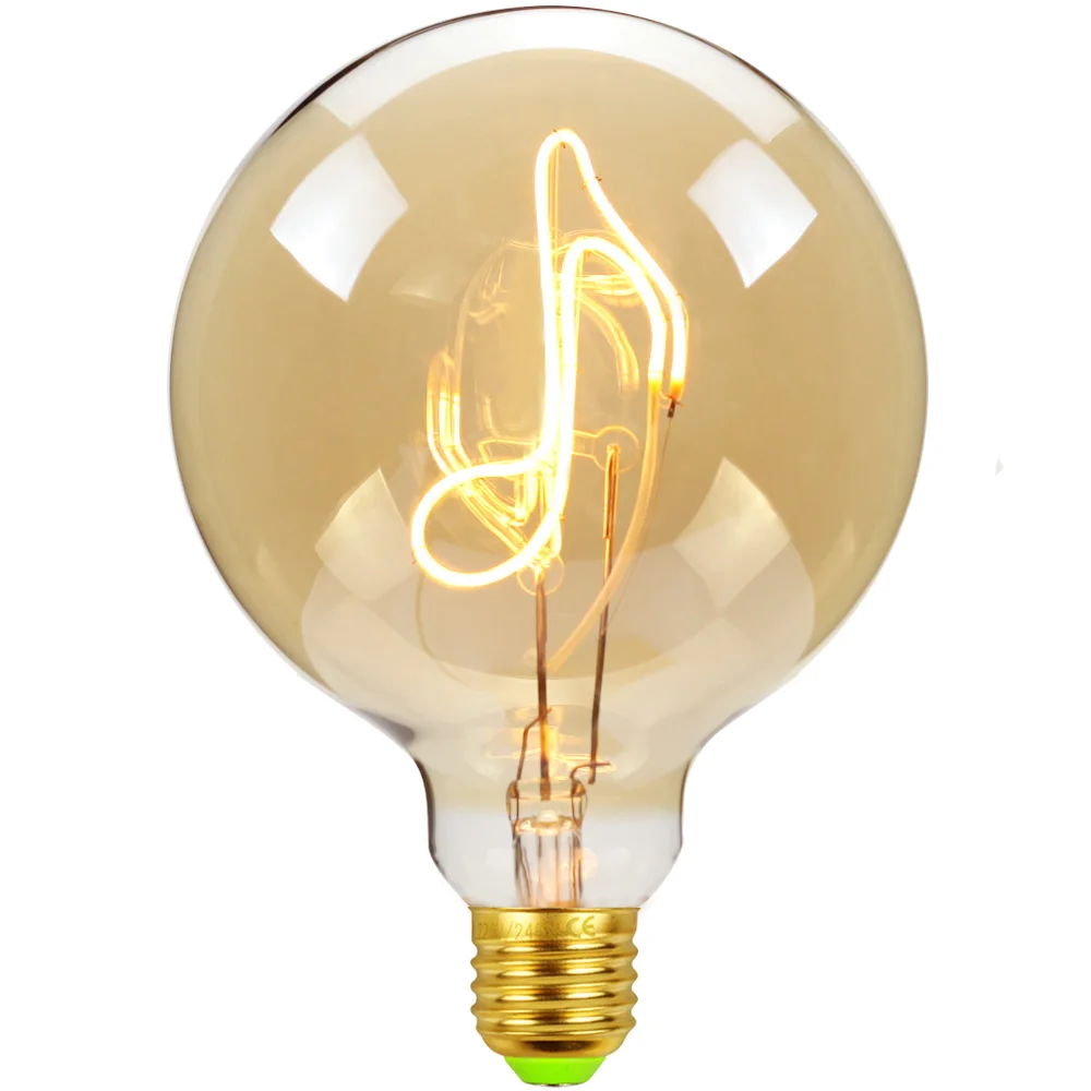 에디슨 Led 필라멘트 Led 전구 E27 빈티지 스타일 곡선 편지 홈 사랑 헬로 테이블 램프 장식 밤 램프, 거실 장식 램프