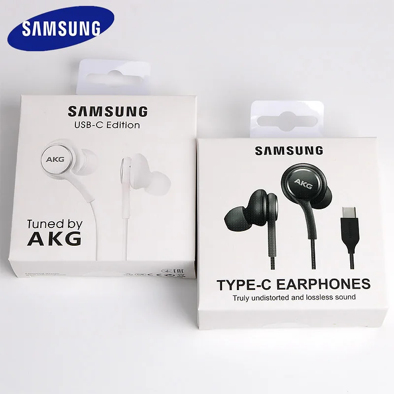 Samsung Galaxy Note 10 S20 Plus Type C Earphones In ear Wired Mic