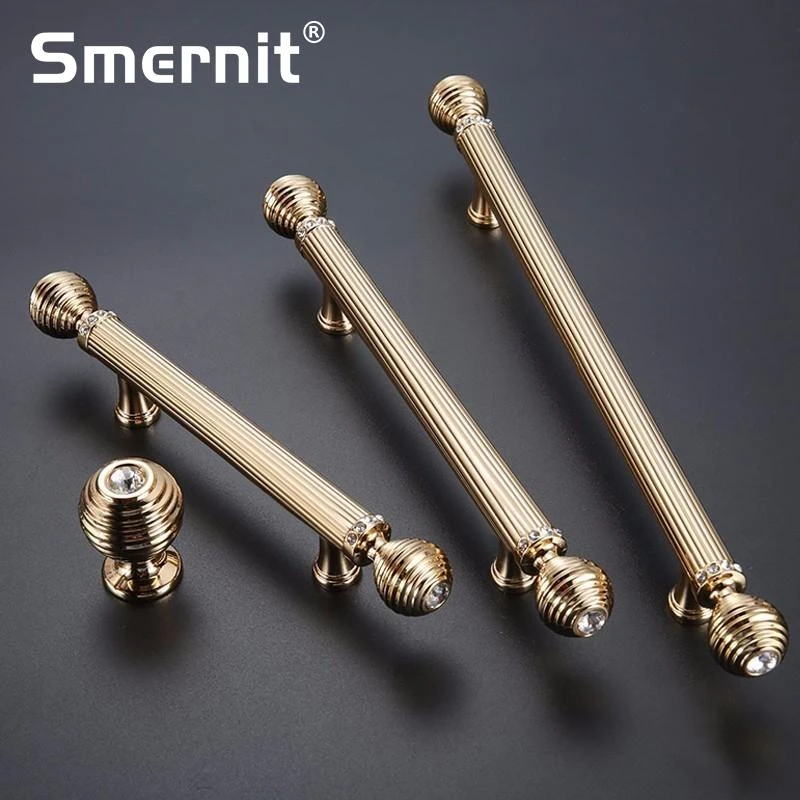 Gold Door Handles Gate Luxury Black Drawer Pulls Kitchen Cabinet Handles And Knobs Furniture Handles Hardware Door Handles Aliexpress