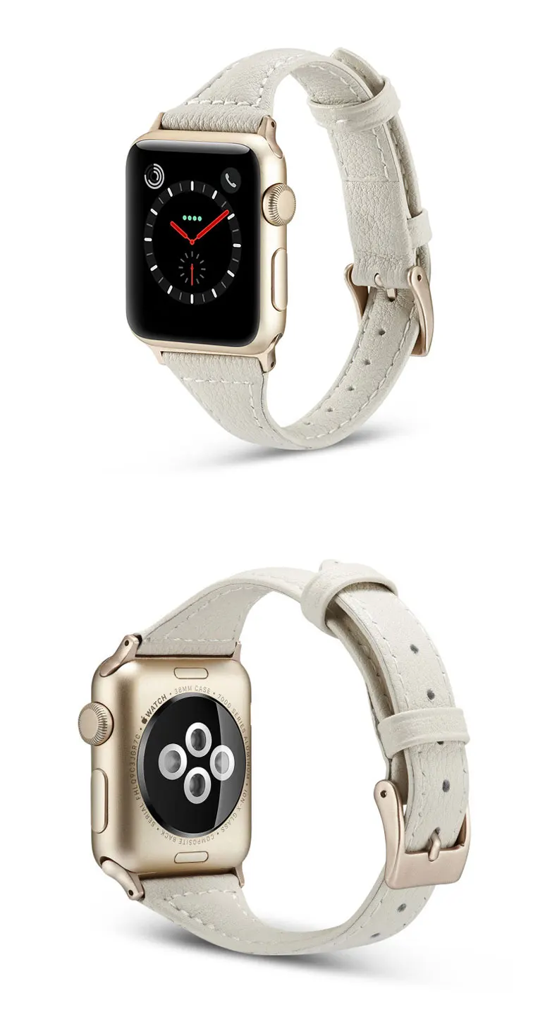 Bracelet pour Apple Watch Femme en Cuir véritable