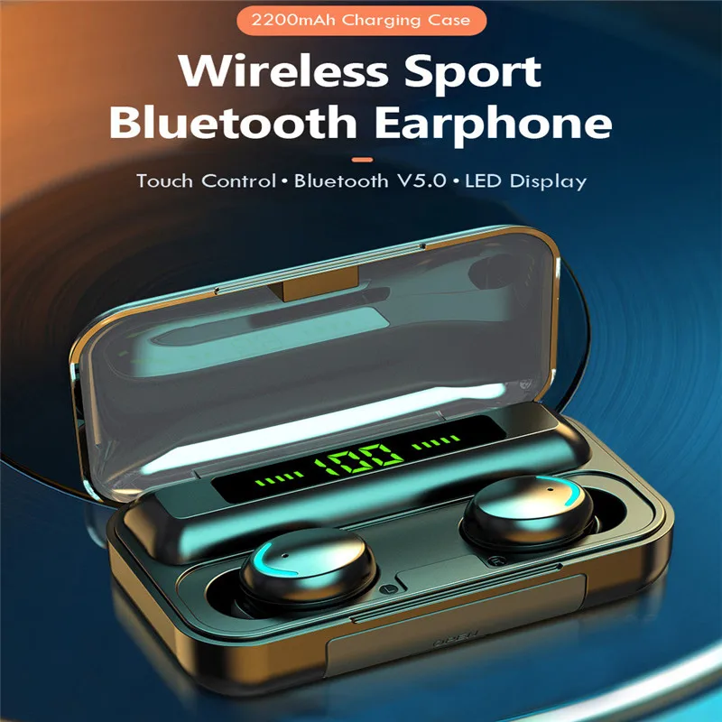 Истинно Беспроводной Bluetooth 5 0 наушники стерео наушники-вкладыши TWS гарнитура