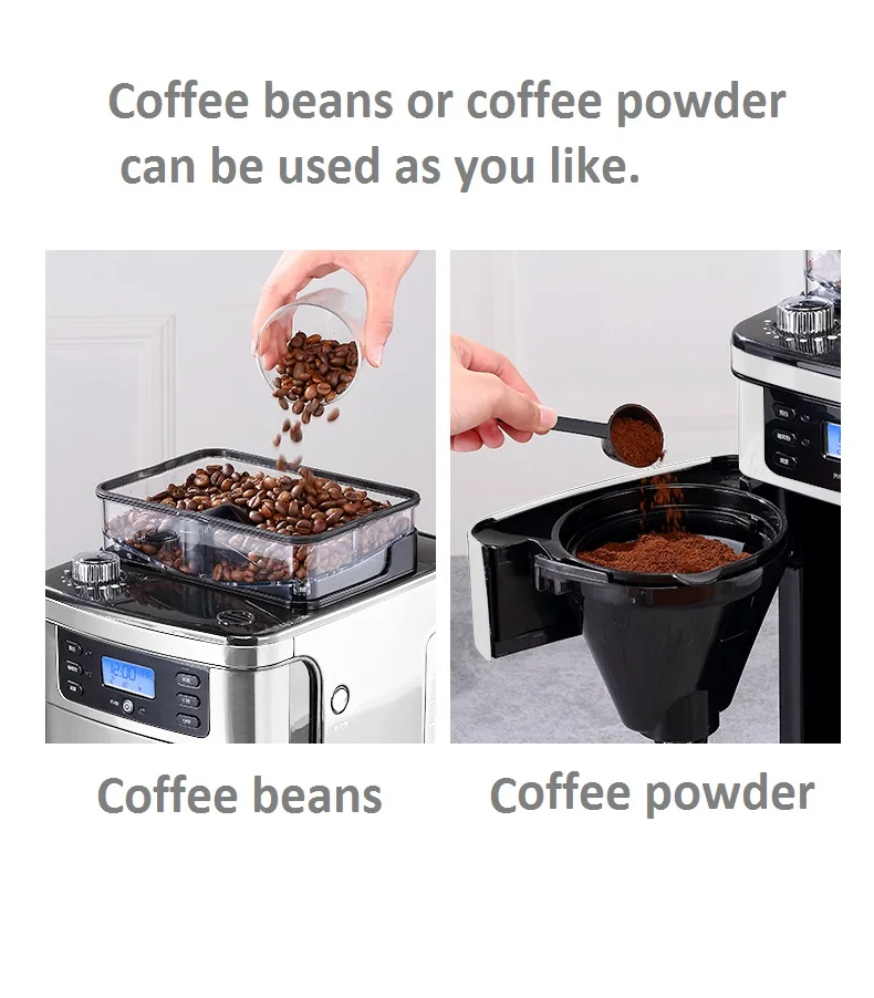 US $253.80 Donlim DLKF4266 Household Automatic Coffee Machine Freshly Ground Coffee BeansPowder Commercial Automatic Coffee Machine