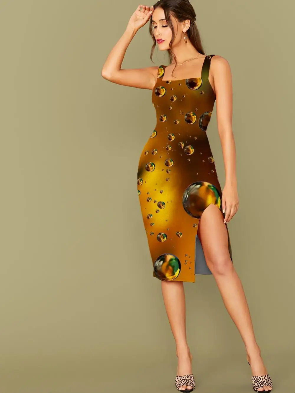 

3D Dress Psychedelic Dress Women Abstract Sundress Harajuku Vestido Sexy Art Halter Sleeveless Women Summer Vintage Boho Femme