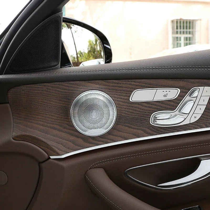 Динамик для двери автомобиля крышка отделка из нержавеющей стали для Benz C E Class W205 GLC200 15-18
