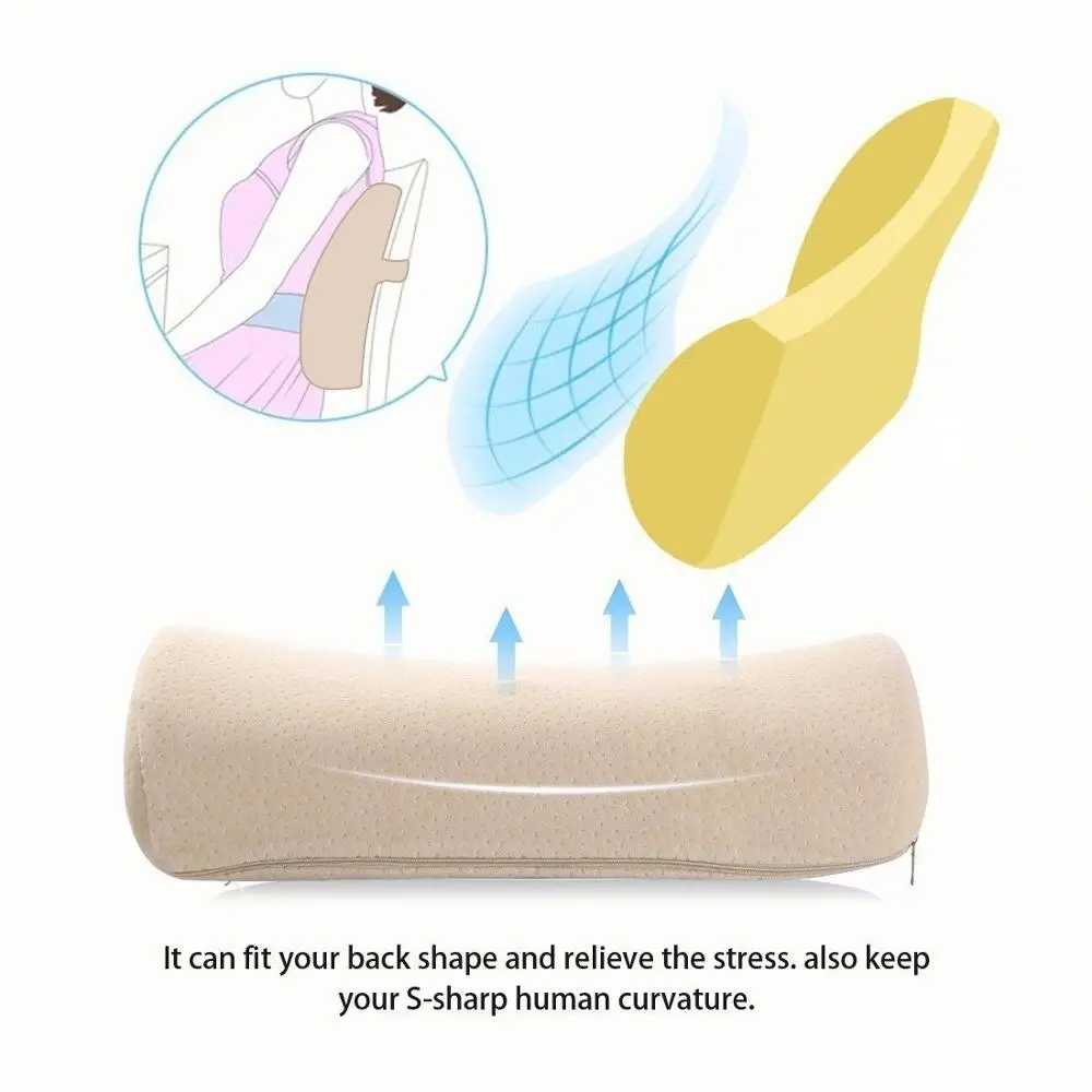 Поясничная Подушка поддержка спины Подушка дышащая массажная подушка с гранулами подушка для автомобиля офисное кресло и дорожная подушка