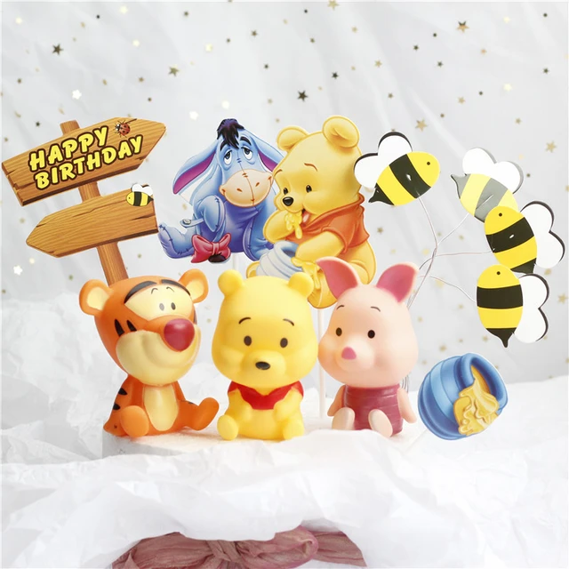 Winnie Pooh Cake Topper Printable  Winnie Pooh Cake Topper Figurines -  Disney Cake - Aliexpress