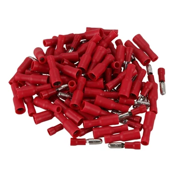 

100 Pcs Insulated Female & Male Bullet Wire Connector Crimp Terminal Set 22-16AWG