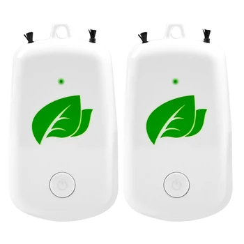 

2 Pcs Hanging Neck Air Purifier, Wearable Portable Car Oxygen Bar USB Rechargeable Negative Ion Air Purifier White
