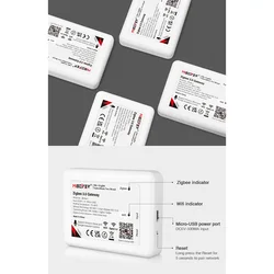 Miboxer Zigbee 3.0 wireless/Wired WiFi Smart Controller ZB-Box1 ZB-Box2 Zigbee 3.0 Gateway Voice APP control online upgrade