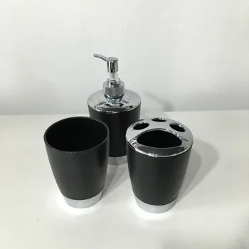 

4Pcs/Set Bathroom Suit Set Bathing Accessories Goods Includes Soap Box Cup Toothbrush Holder Soap Dispenser Soap Dish Set