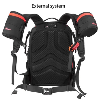 

EIRMAI D2320 Camera Backpack, Outdoor Waterproof Multi-Function Large-Capacity Anti-Theft Camera Bag SLR Camera Bag