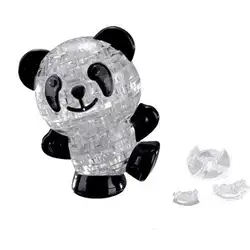 Хоббилан 3D кристаллическая головоломка 53 шт. модель панды (черный и белый) Игрушки для детей