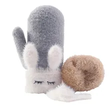 Теплые зимние лыжные перчатки с героями мультфильмов; ветрозащитные перчатки; Новое поступление; Прямая поставка