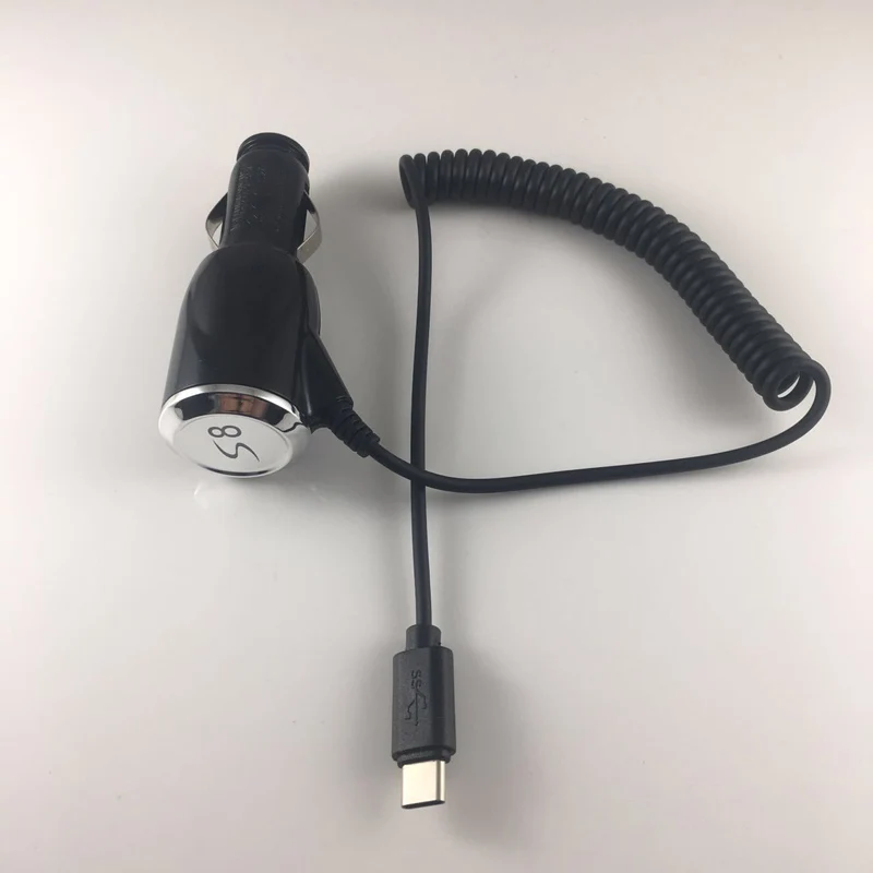 

5V/2.1A LED Car Phone USB C Charger Adaptive Fast Charging Type C Car Charger for Phone Charger for Samsung Galaxy etc Type-c