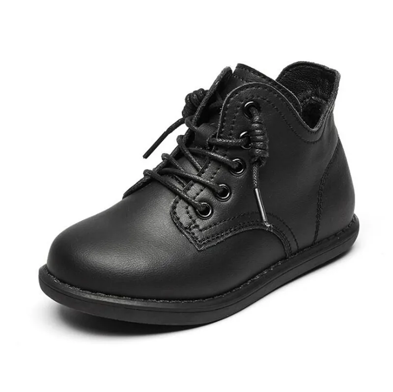 black Weoneit/Новинка года; сезон осень-зима; ботинки для девочек; модные теплые хлопковые ботинки принцессы для девочек; детская обувь; 3 цвета; CN 26-37 - Цвет: black