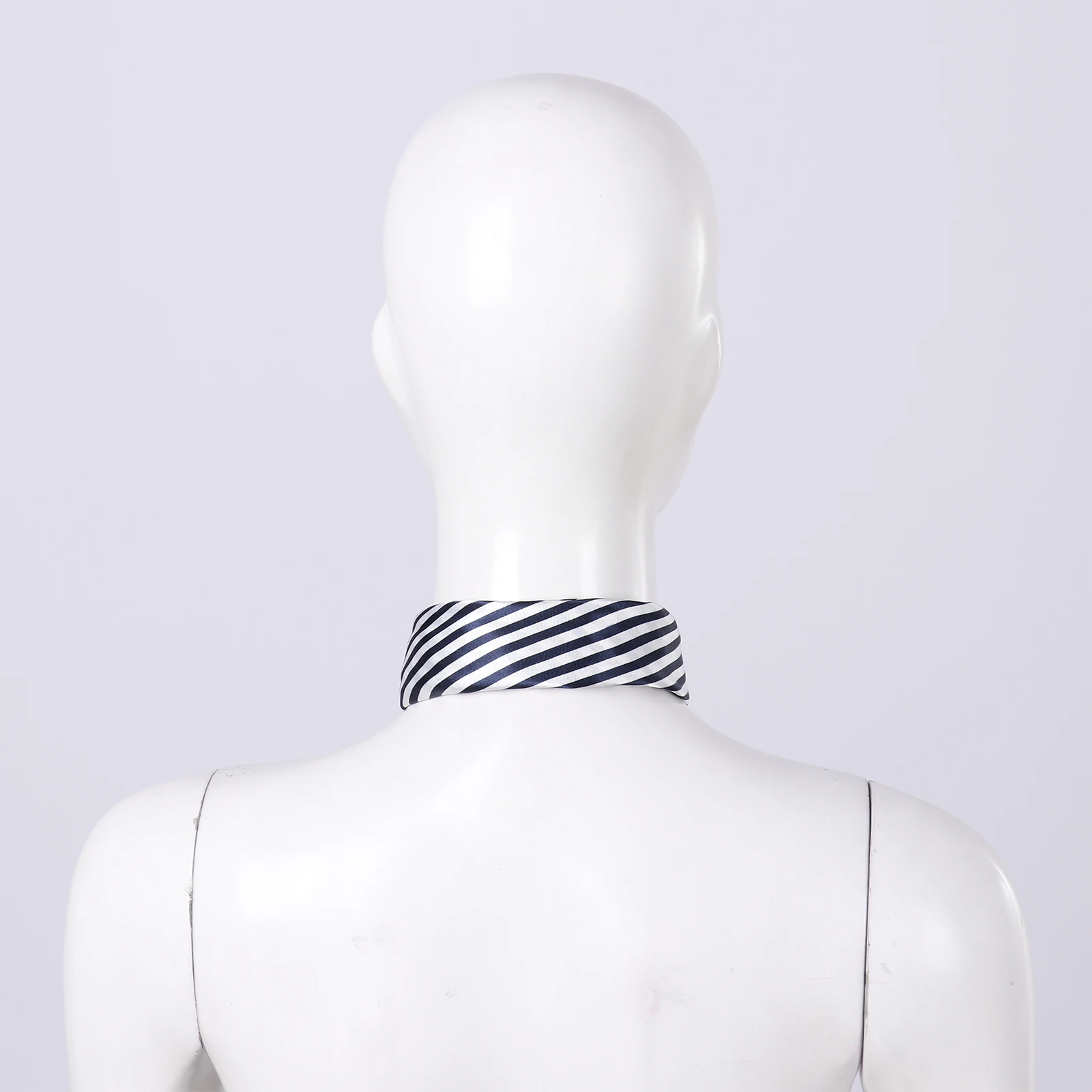 Women Business Wear Stewardess Striped Satin Square Scarf Carnival Striped Navy Sailor Cap Party Captain Police Hat cosplay hats cosplay scarf cowl
