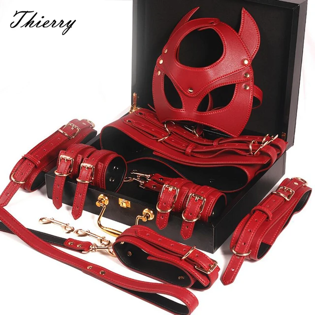 Thierry Erotic Tied Restraint Set With Ankle Cuffs, Handcuffs Collar, Gag  Whip, And Blindfold Perfect For Adult Play And Leather Bondage Equipment  For Women From Sextoy_007, $63.95
