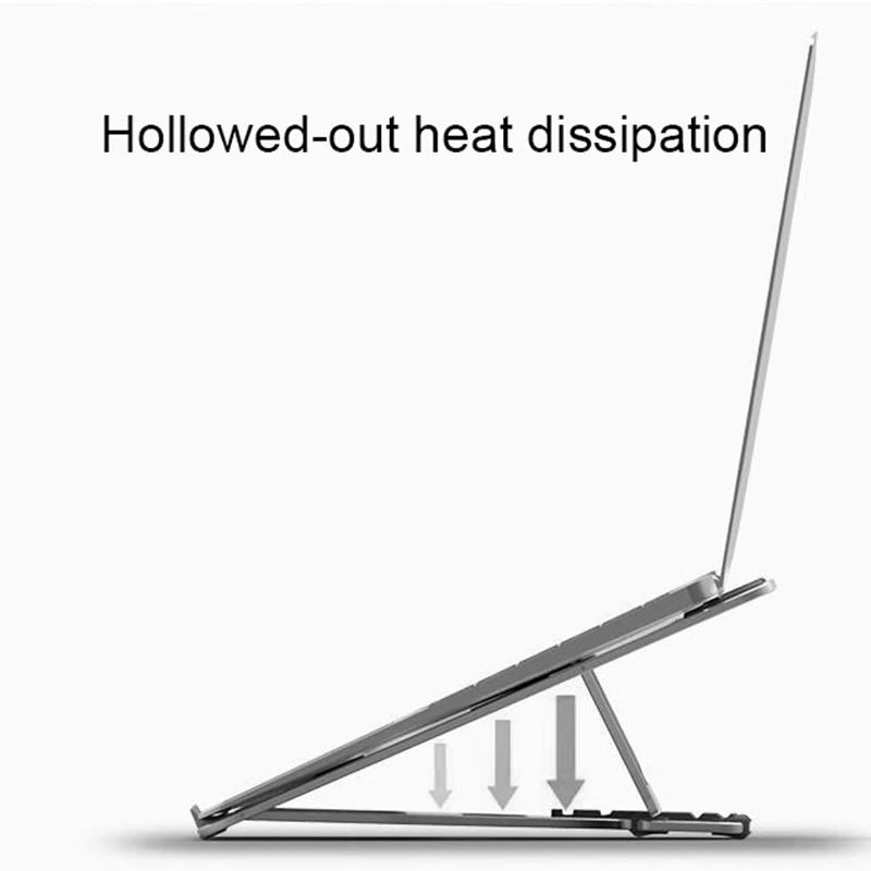 Aluminum Alloy Adjustable Collapsible Portable Notebook Cooling Stand
