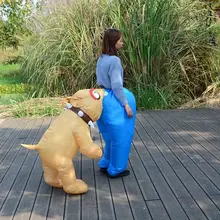 Надувной костюм для укуса собаки для взрослых новинка нарядное платье почтальон олень вечерние Blow Up