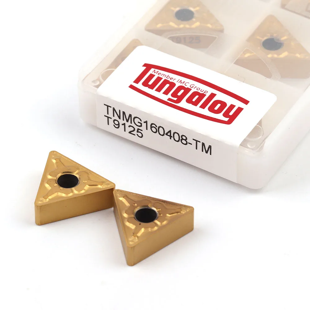 10 шт. Tungaloy TNMG160408 TM T9125 высококачественный карбидный внешний токарный инструмент